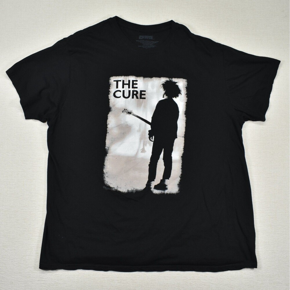 The Cure Mens Size 2XL Black Graphic Tee Robert Smith Band T-Shirt